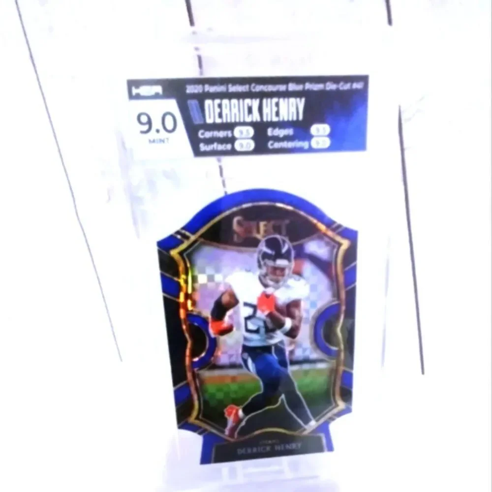2020 Panini Select Derrick Henry Concourse Blue Prizm Checkerboard HGA 9